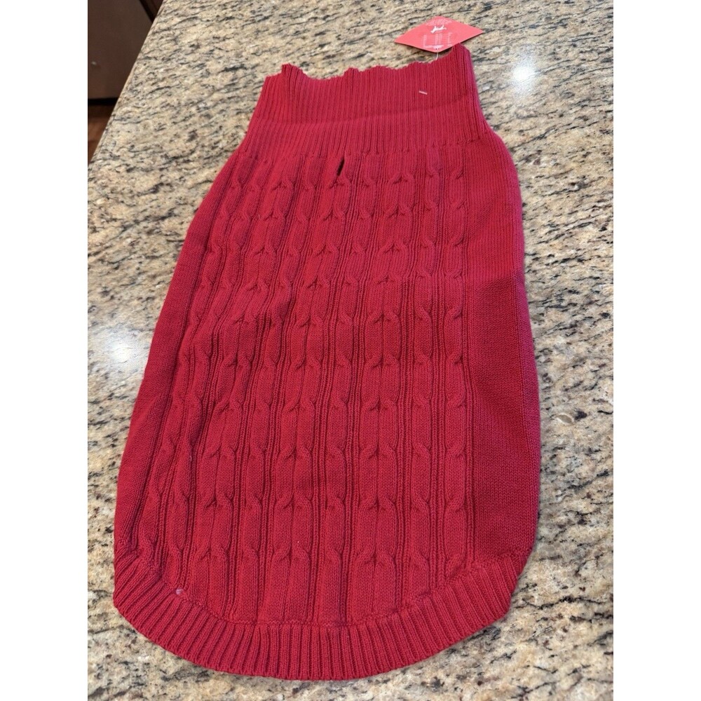 NEW St Johns Bark Dog Coat Cable Knit Sweater Warm Large Gray Red BLue Lot Of 3
